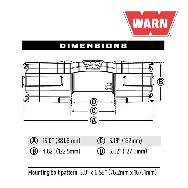 WARN (ウォーン) USA正規品 AXON 55 パワースポーツ ウインチ