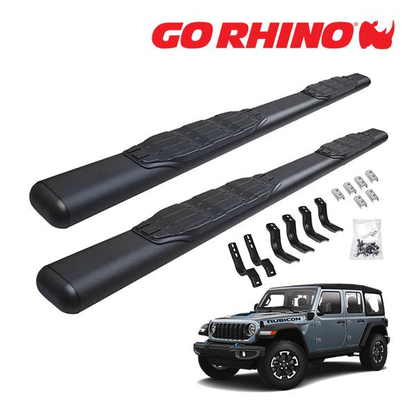 GO RHINO 正規品】1000シリーズ サイドステップ 5インチ テクスチャー