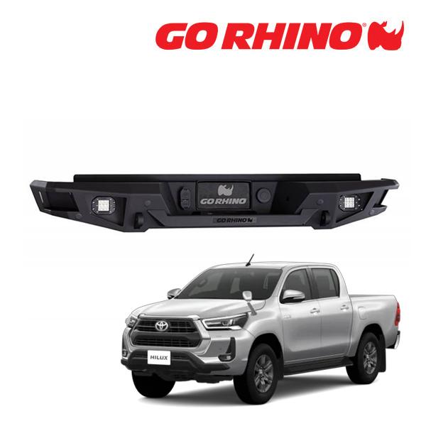 GO RHINO BR20 リアバンパー テクスチャーブラック 28383T トヨタ
