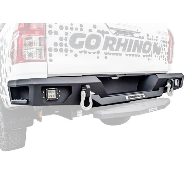 GO RHINO BR20 リアバンパー テクスチャーブラック 28383T トヨタ
