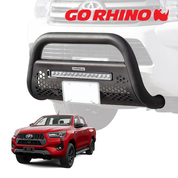 GO RHINO RC2 LR ブルバー フロントバンパーガード 20インチ LEDライト