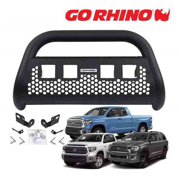 GO RHINO RC2 LR ブルバー フロントバンパーガード 3インチ キューブ