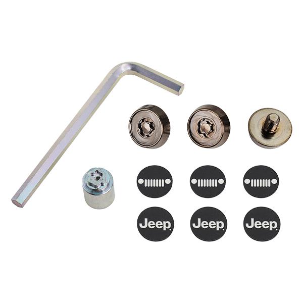 ジープ純正 ナンバーロックボルト JPNA00262901 メッキブラック JEEP