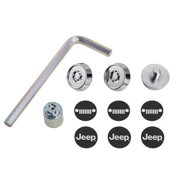 ジープ純正 ナンバーロックボルト JPNAM62329101 クローム