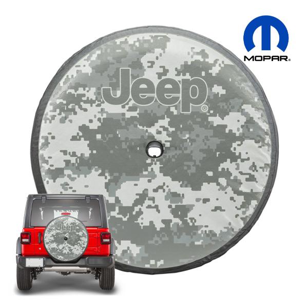 Jeep ラングラー タイヤカバー 純正 MOPAR純正 タイヤカバー JEEPロゴ入 CAMOパターン 82215430 バック