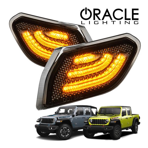 クライスラー&ジープサイドマカー ORACLE 正規品 LIGHTING スモーク LEDサイドマーカー 5853-504 1台分