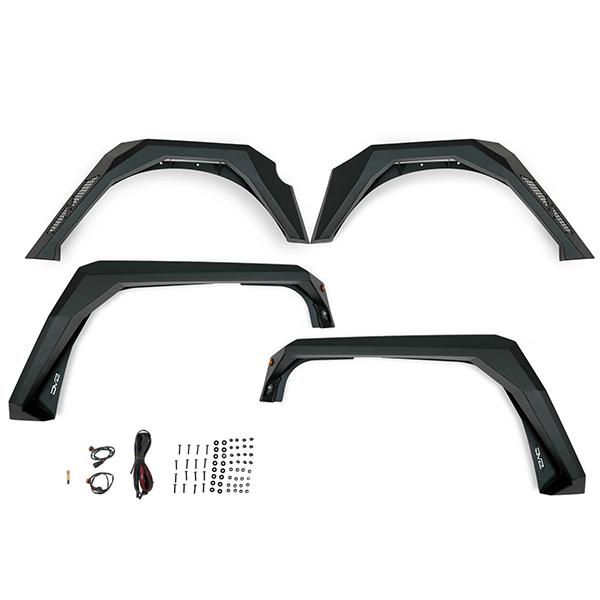 DV8 OFFROAD 正規品 アーマーフェンダーフレア 左右セット ライト付