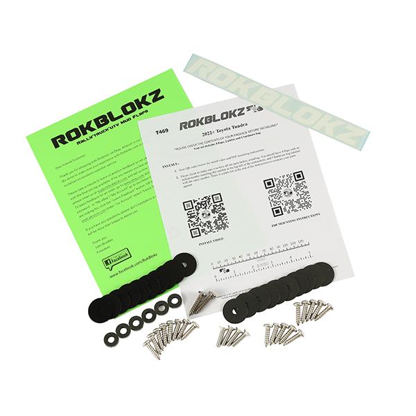 ROKBLOKZ 正規品 マッドフラップ 泥除け マッドガード ブラック 1台分
