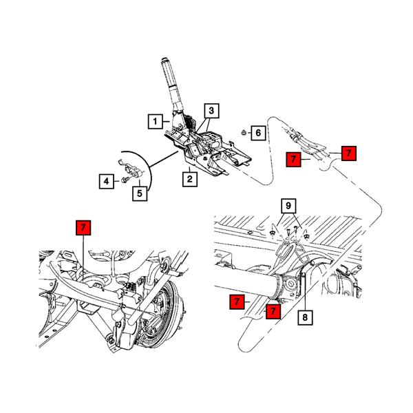 MOPAR純正 ジープ JEEP JL ラングラー パーキングブレーキケーブル サイドブレーキケーブル 右側 RH 1個 68242475AD_2