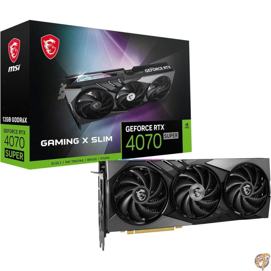 [ジャンク] MSI GeForce RTX4070 グラフィックボード 本体 MSI Gaming RTX 4070 Super 12G X Slim Graphics Card グラフィック