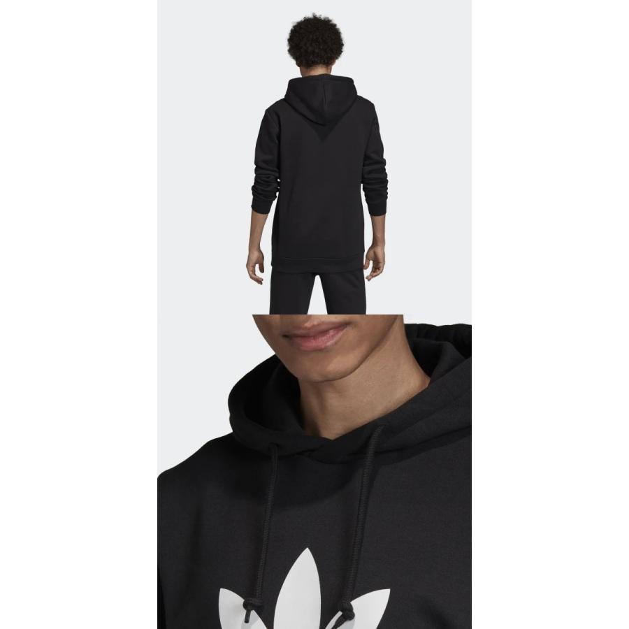 ADIDAS　アディダス　オリジナルス　正規品　トリフォイル　パーカー フーディ ブラック黒　Originals Trefoil Hoodie Black｜californiastyle｜04