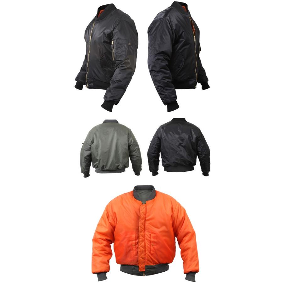 ロスコ MA-1 ミリタリージャケット アウター メンズ MA-1 FLIGHT JACKET フライトジャケット ナイロンジャケット ROTHCO MA1 防寒 正規品｜californiastyle｜06