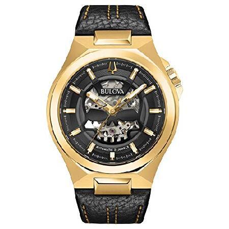 直輸入正規品 Bulova Men's Analog Automatic Watch with Leather