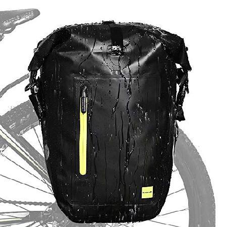ご不明点があれば、ご連絡ください！Rhin0walk Bike Pannier Bag 25L Waterpr00f Lapt0p Bicycle Rear Rack Bag St0rage Saddle Bag Sh0ulder Bag Backpack＿並行輸入