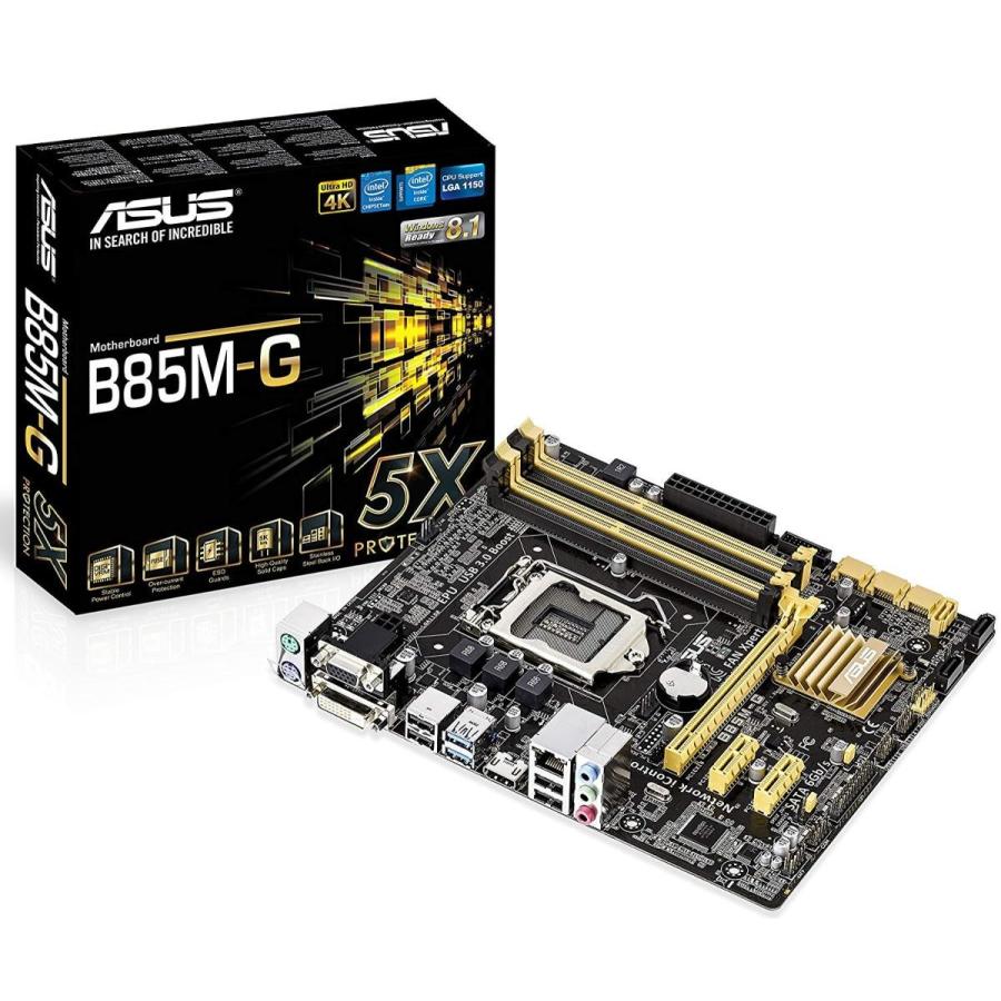 ASUS Intel B85 搭載 マザーボード LGA1150対応 B85M-G microATX ASUS Intel B85 搭載 マザーボード LGA1150対応 B85M microATX