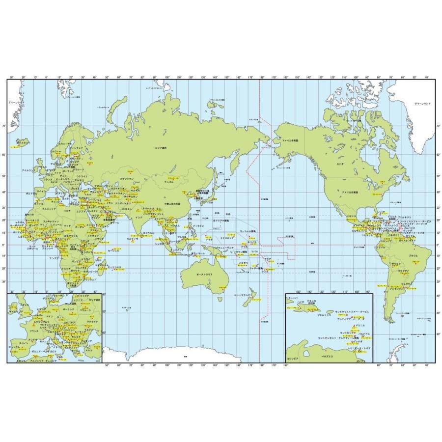 絵画風 壁紙ポスター 建築用壁紙 860mm 576mm Wmp 006s1 キャラクロ メルカトル図法 世界地図 はがせるシール式 知育玩具 最も優遇の Themtransit Com