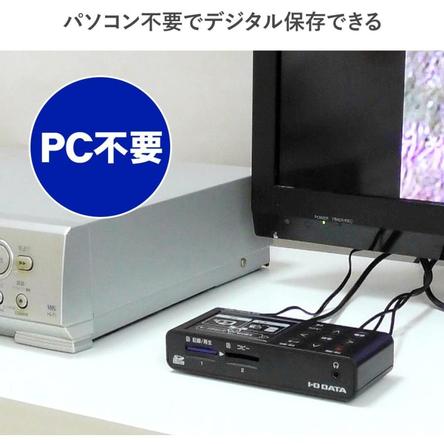 I-O DATA ビデオ/VHS 8mm ダビング SDカード/HDD保存 パソコン不要 ビデオキャプチャー 「アナレコ」GV-SDREC DATA ビデオ/VHS 8mm ダビング SDカード/HDD保存 パソコン不要 ビデオキャプチャー アナレコ GV SDREC