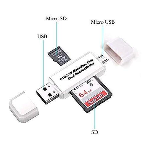 kaimaoda USB接続 PC/Androidスマートフォン・タブレット用カードリーダー SD/Micro SDメモリーカード多機能カー