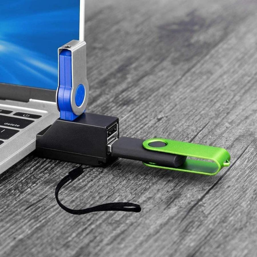 USBハブ 3ポート USB3.0＋USB2.0コンボハブ ポート拡張 超小型 USB 3.0 ケーブル タイプA-タイプA オス-オス 金