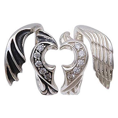 r0697-pair ブランド名：2PIECES ペアリング シルバー925 シルバーリング 羽根 フェザー ギフトBOX付き