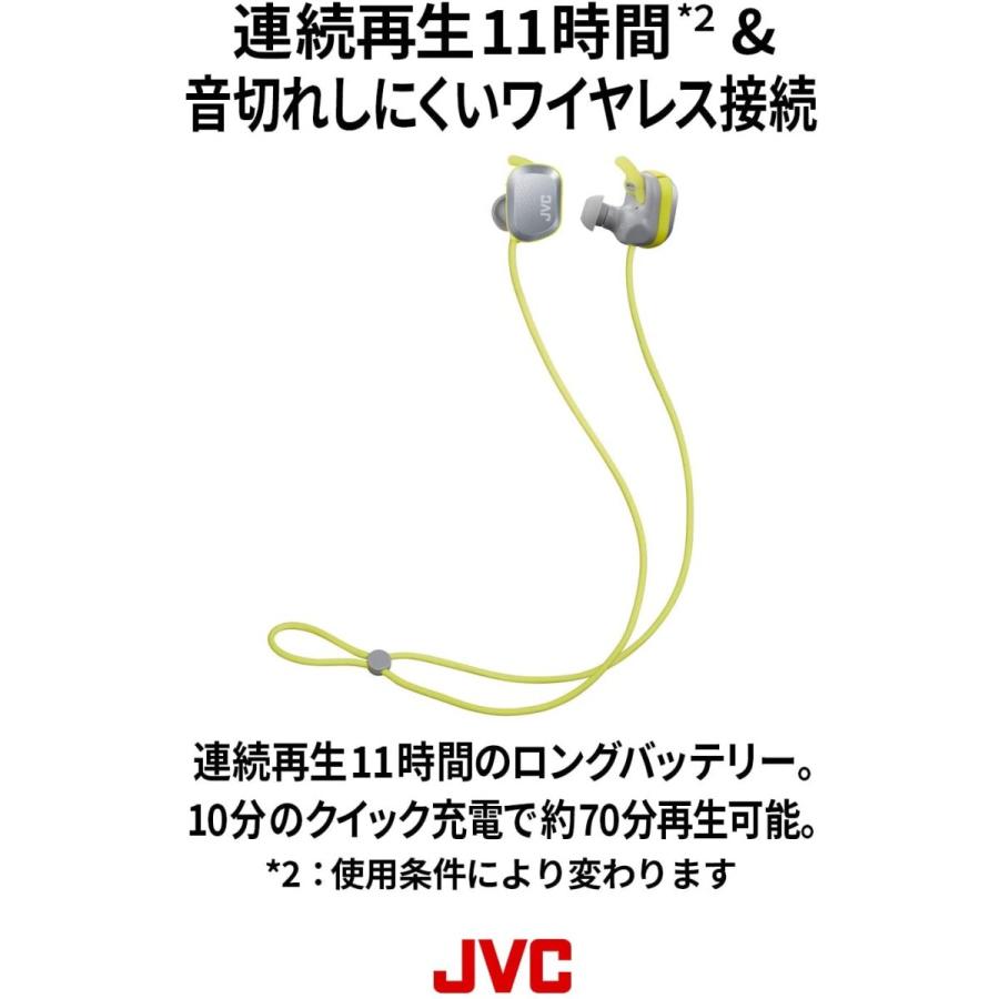 正規品送料無料 JVC HA-AE1W-H ワイヤレスイヤホン 防水防塵仕様 Bluetooth対応 最大11時間再生 スポーツ向け グレー イヤホン、ヘッドホン 