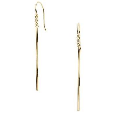 ヴァンドーム青山 VENDOME AOYAMA K18YG ダイヤモンド ベーシック モダン ピアス AGVA1260 DI ファッション 腕時計、アクセサリー レディースアクセサリー