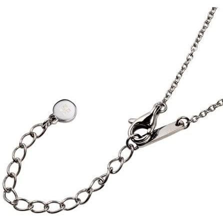 ホワイトクローバー ペアネックレス サージカルステンレス316L ダイヤモンド シェル プレート シルバー&シルバー 4SUP064SV& ホワイトクローバー ペアネックレス サージカルステンレス316L ダイヤモンド シェル プレート シルバー&シルバー 4SUP064SV&