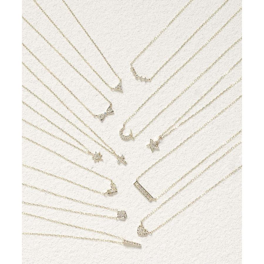 L&Co (エルアンドコー) ペーパーバッグ&ペーパーボックス付 K10 横並び ダイヤモンド ペンダント ネックレス 66-7605 L&Co エルアンドコー ペーパーバッグ&ペーパーボックス付 K10 横並び ダイヤモンド ペンダント ネックレス