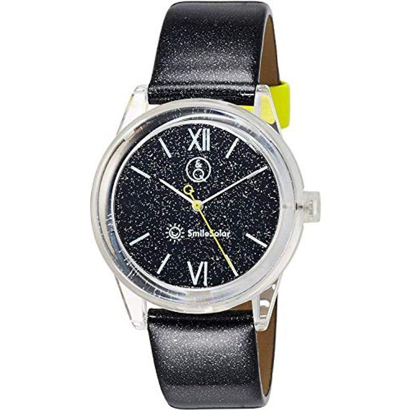 シチズン Q&Q 腕時計 アナログ スマイルソーラー 防水 革ベルト RP18-003 レディース ネイビー