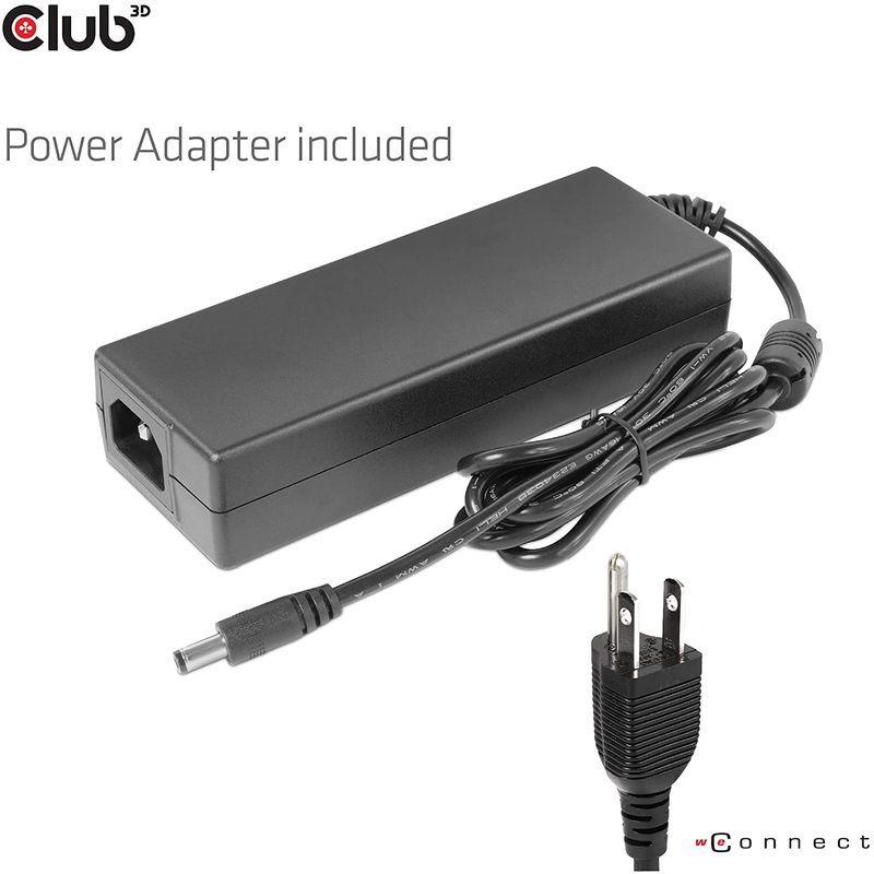 Club 3D Thunderbolt 4 40Gbps ポータブル 5-in-1 ハブ DisplayPort