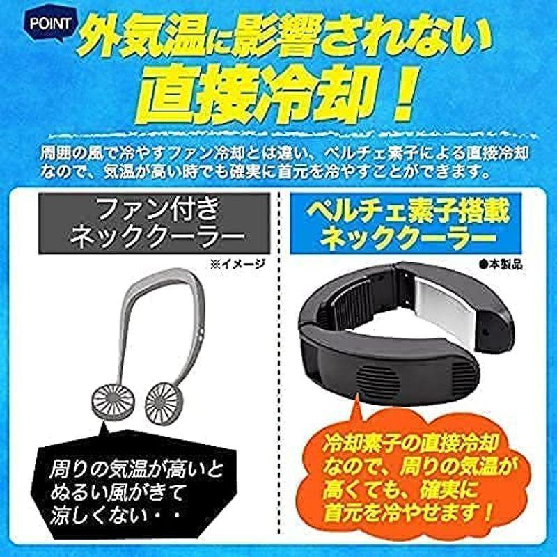 ネッククーラー 首掛けクーラー 冷却プレート最大 16 冷やす 5v バッテリー内蔵なし 強弱モード ペルチェ素子 幅長調整可能 2 2aの出力が適