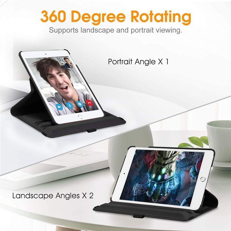 送料込】 IPad Mini5 ケース 360度回転スタンド 7.9インチタブレットケース 手帳型 軽量 iPad 2019 ケース Mini4 オ タブレットPCケース 新品*iPad mini4 iPad mini5 ケース タブレットケース
