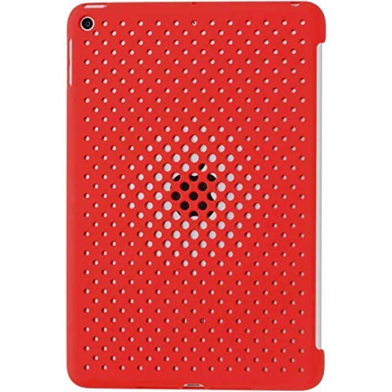 AndMesh iPad mini5 ケース Mesh Case 放熱 薄型 軽量 純正スマートカバー対応 背面ケース レッド 612-96