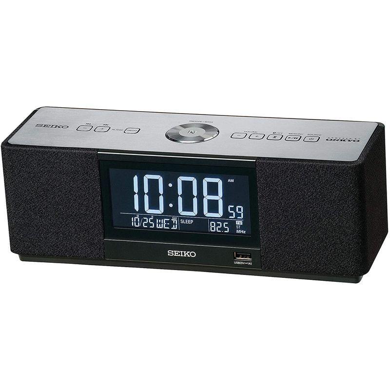 セイコー クロック 目覚まし時計 マルチサウンドクロック スピーカー ラジオ聴取 アラーム デジタル Bluetooth 黒 SS501K セイコー クロック 目覚まし時計 マルチサウンドクロック スピーカー ラジオ聴取 アラーム デジタル Bluetooth SS501K