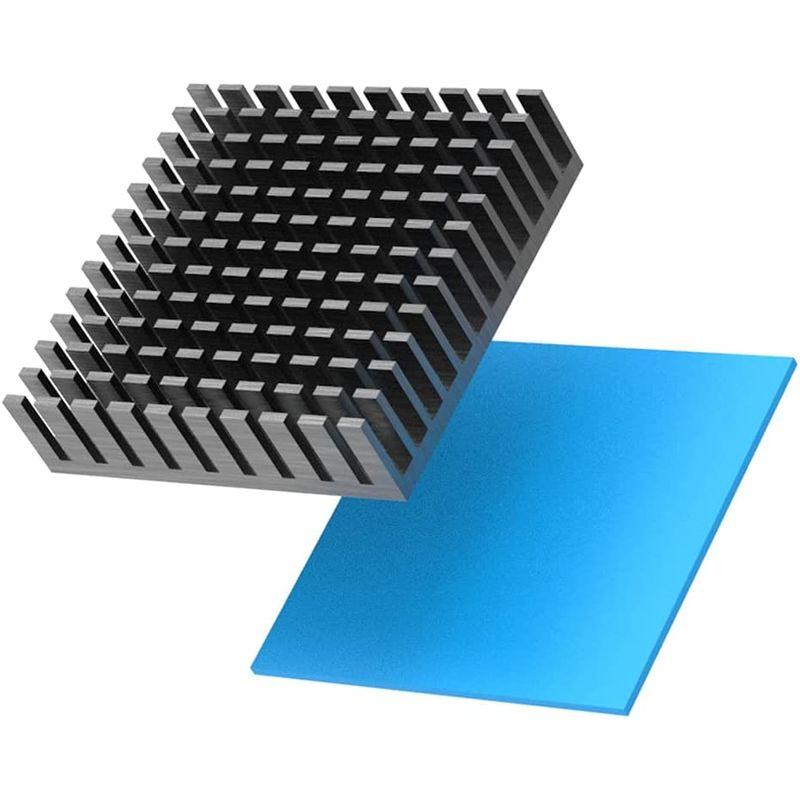 60%以上節約 ヒートシンク 9×9×4mm 10個 熱伝導両面テープ付 大量購入可 ヒートシンク 40×40×11mm 4個セット アルミ 黒 熱伝導両面テープ付