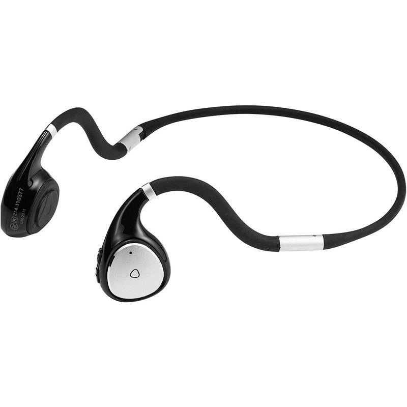 購入可能 イーサプライ ヘッドセット 骨伝導 ながら聴きイヤホン デュアルマイク搭載 bluetooth IPX5 WEB会議 折りたたみ式 外耳炎防