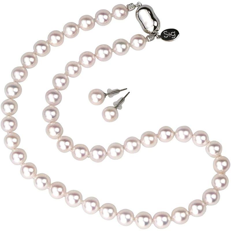 秋冬の主役◎ Akoya Pearls Susty Gem 花珠 パール ネックレス 宇和島 あこや真珠 フォーマルセット 冠婚葬祭 8.5-8.0mm 【IQY1643795533】(57583円)