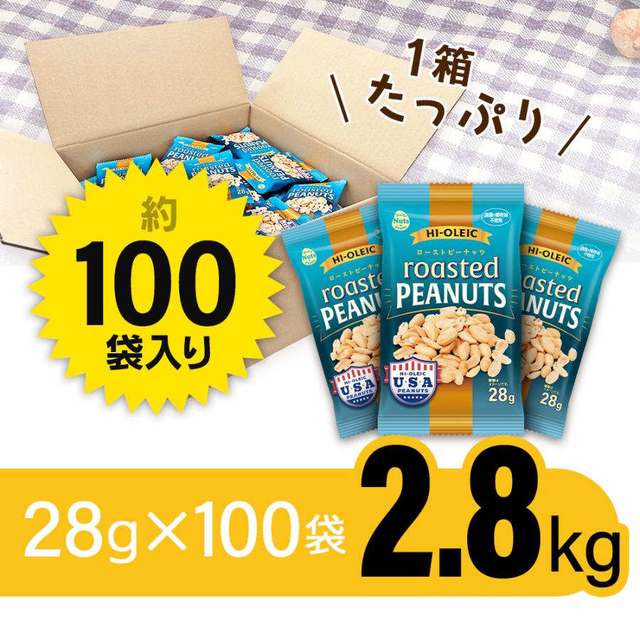 カリフォルニア堅果 アメリカ産 ハイオレイックピーナッツ 約2.8kg(28g