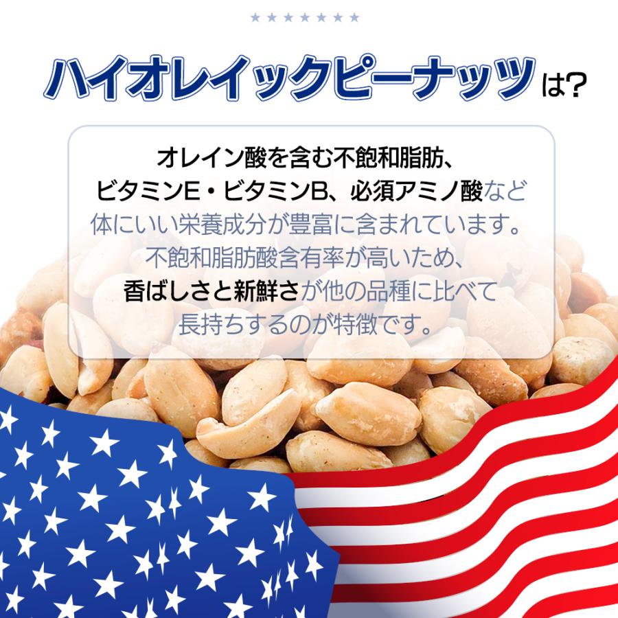 カリフォルニア堅果 アメリカ産 ハイオレイック ピーナッツ 1kg