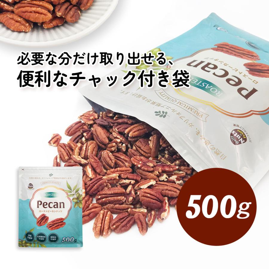 カリフォルニア堅果 ピーカンナッツ (ロースト) 500g 産地直輸入 無塩