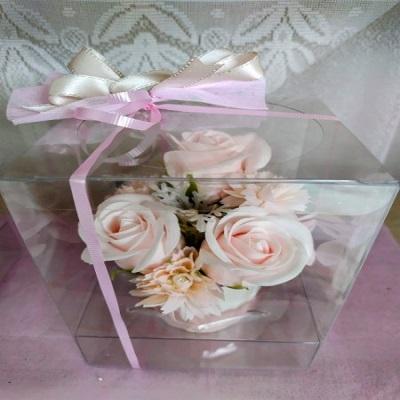 薄いピンク色の可愛らしいバラのソープフラワーをご自宅用や贈り物に |  | 06