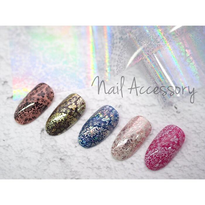 ネイルアクセサリー アートフィルム ダマスクb ゴールド ネイルショップキャラカ 通販 Yahoo ショッピング