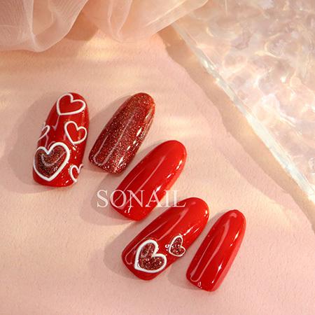 Sonail ソネイル ホワイト ハートフレーム シンプル 立体ネイルシール Fy 1230 ネイルショップキャラカ 通販 Yahoo ショッピング