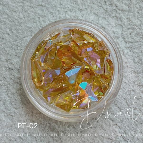 D.nail ディネイル シースルーアイスストーン PT-02 イエロー&パープル |  | 02