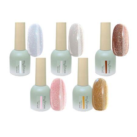 mybeeぴゅあマグ　5本セット my&bee マイビー ナチュラルマグセットA 5色 8ml NM-SA : ネイル