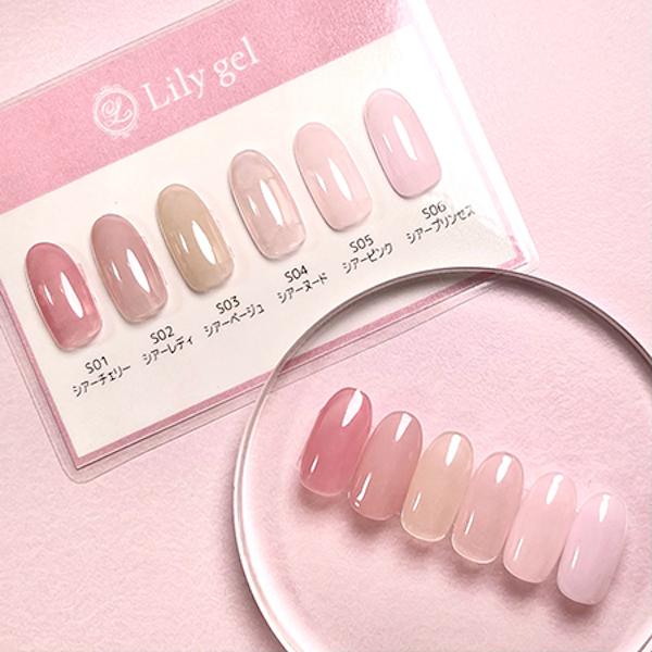 Lily gel リリージェル カラージェル #S01 シアーチェリー Sheer