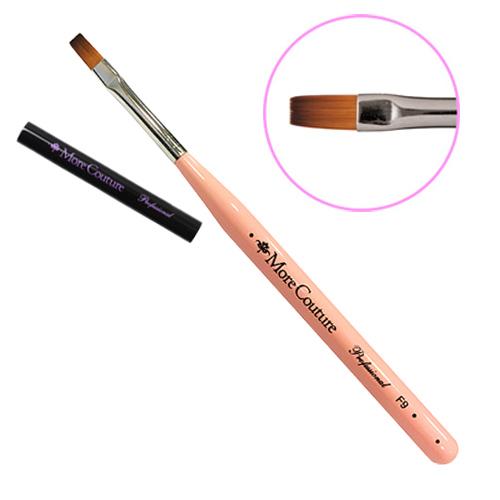 More Couture モアクチュール モアジェルブラシ フラット 9mm キャップ