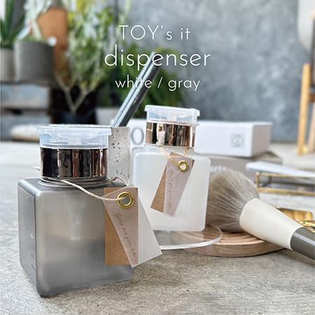 TOY's × INITY トイズバイアイニティ TOY’s　it　ディスペンサー　グレー　［アルコール］　T−DISP−GR |  | 01