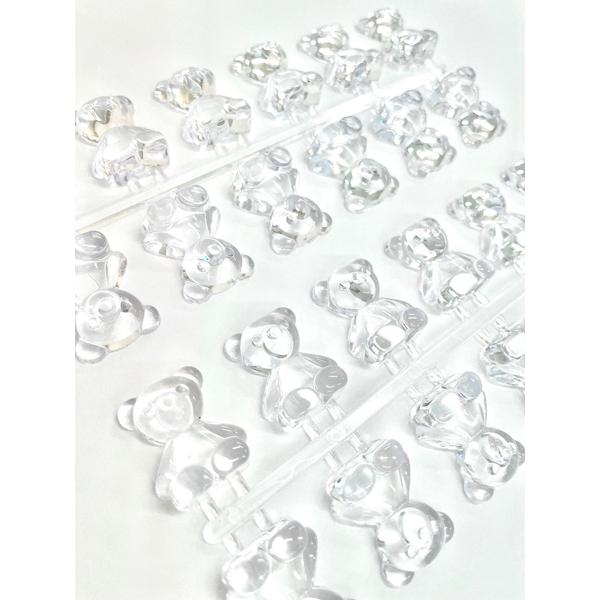 Lily gel リリージェル くまちゃんクリアビーズ 1枚12P/2枚入り 計24P |  | 03