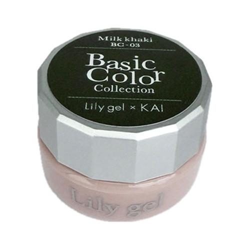 Lily gel リリージェル カラージェル KAI ベーシックカラーコレクション ♯BC-03 ミルクカーキ 3g |  | 01